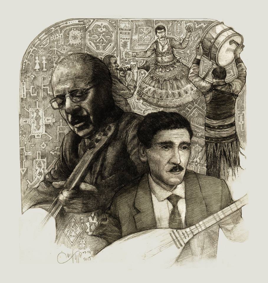 Neset Ertaş ve babası Muharrem Ertaş, Orta Anadolu abdallarının temsilcilerinden. Çaylı’nın onların anısına  yaptığı bir çalışma.